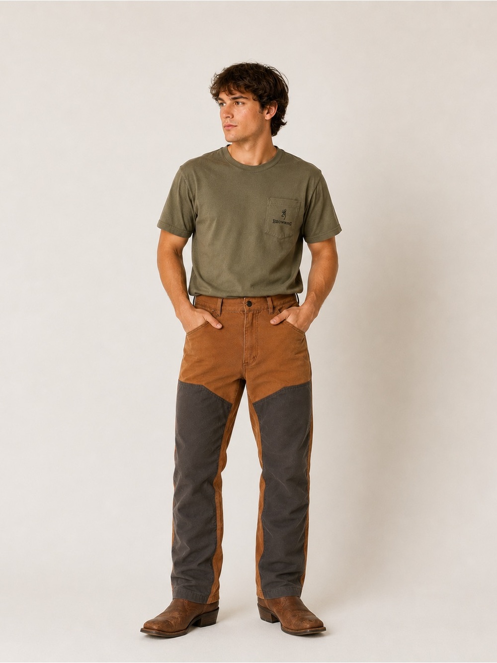 Browning Two-Tone Brown and Gray Men’s Work Pants